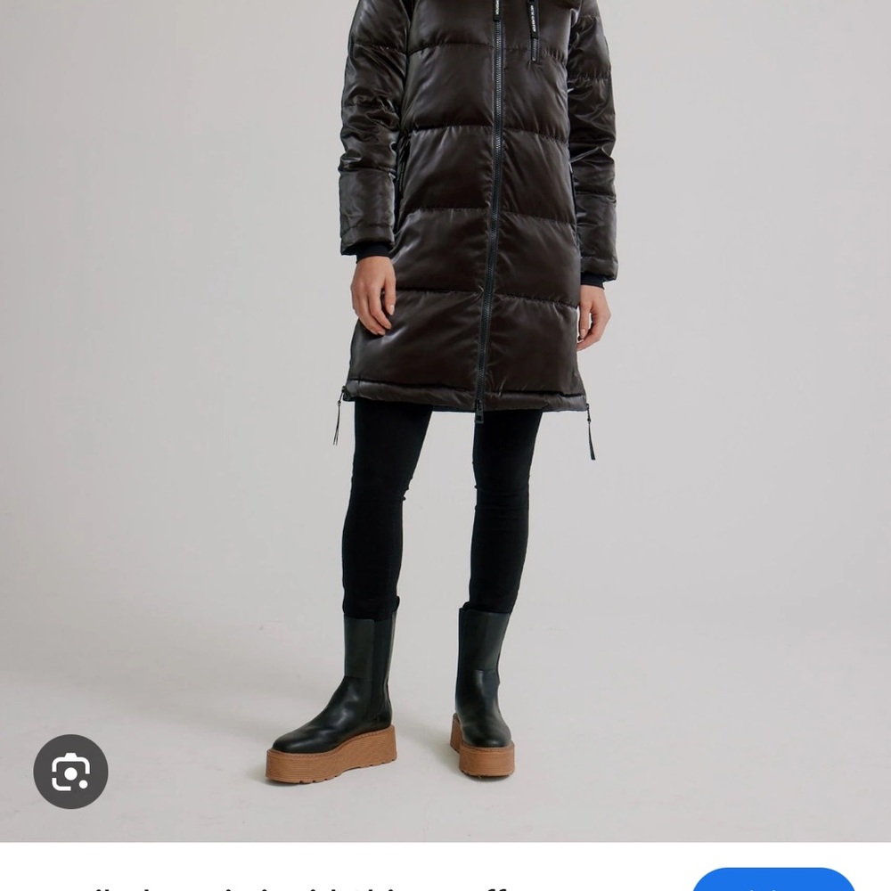 Arctic Expedition Liquid Shine Coffee Puffer Jacket for Women
